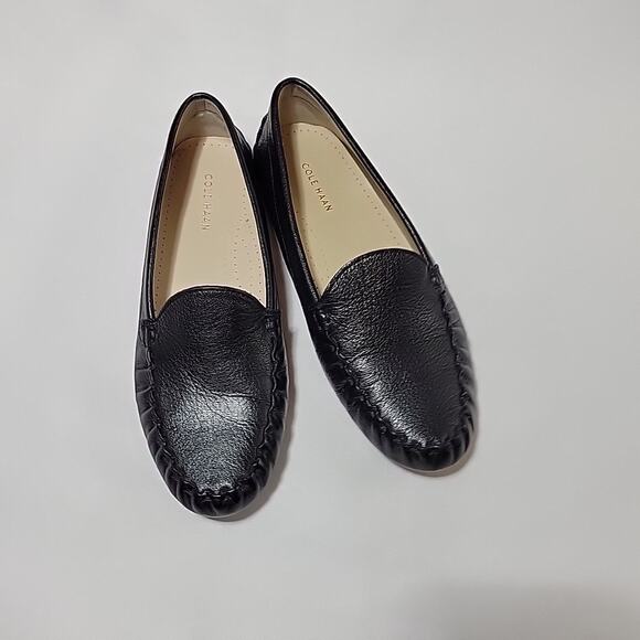 Cole Haan Grand OS Black Nubuck Leather Women's 7.5B Morgan Slipper Moccasin - Picture 4 of 13